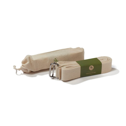 Yoga Combo Starter Kit - Set of 2 Natural Cork Block + Yoga Cotton Strap/Belt 9ft + Cork Travel Mat