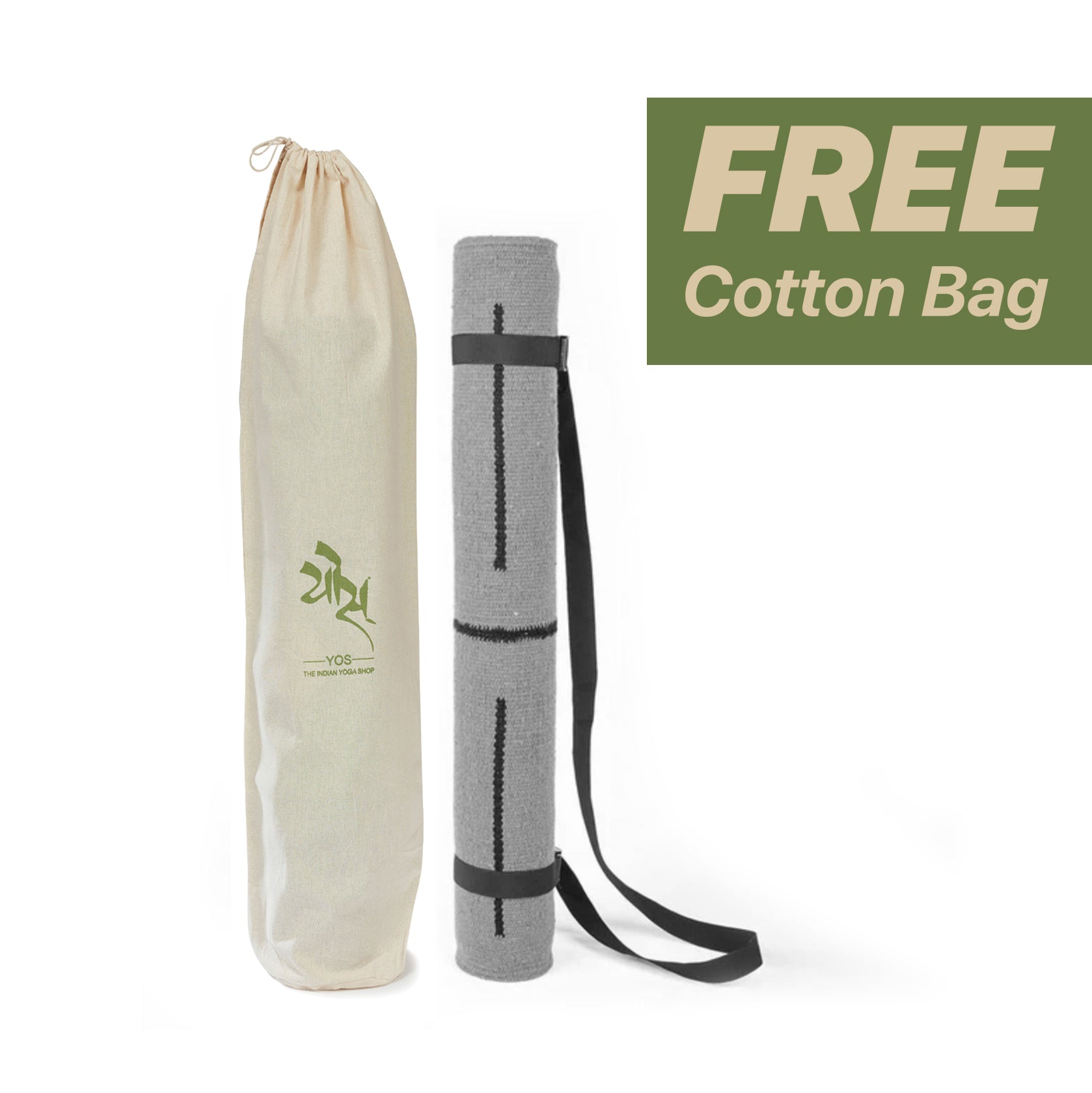 Cotton yoga bag on sale